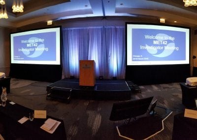 Panoranimc of Final Set for Large Meeting - Dallas Fort Worth